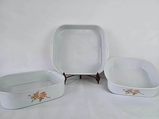 CONJUNTO DE TRAVESSAS REFRATÁRIAS EM PORCELANA REAL