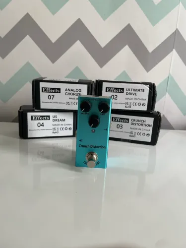 Mini pedal de guitarra Crunch Distortion 