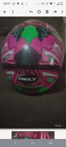 Capacete Helt Polar Race Flower