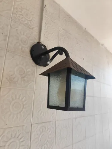 Arandela Colonial preta - Retirar no local