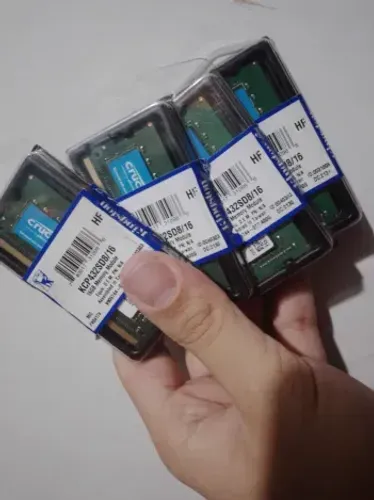 Kit com 4 Memórias RAM DDR4 8GB 2666MHz para Notebook Crucial - LEIA ABAIXO