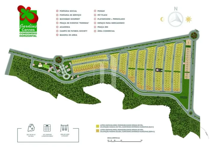 Condomínio Horizontal em Jardins Cannes - Aparecida de Goiânia, GO