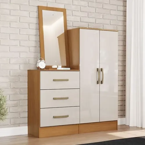 Cômoda Multiuso B700 da Henn/Briz com Espelho - Entrega e montagem p/ Fortaleza