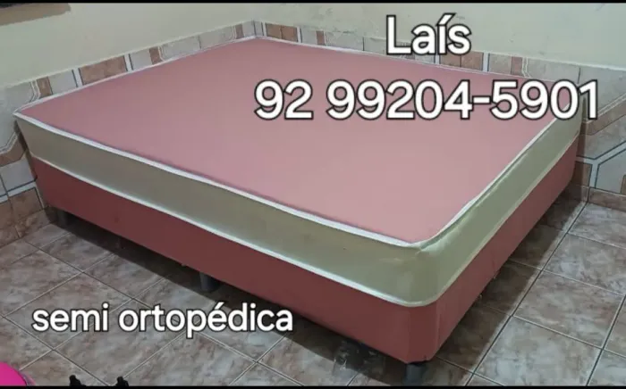 Cama de casal rosa 10101