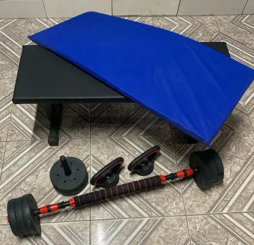 Kit para exercício em casa