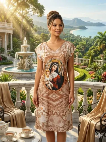 Vestido MODA EVANGÉLICA AGAPÉ NOVO