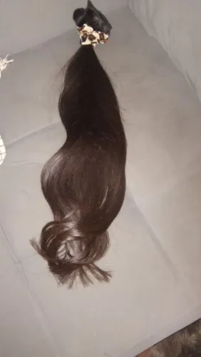 Cabelo humano nuca usado