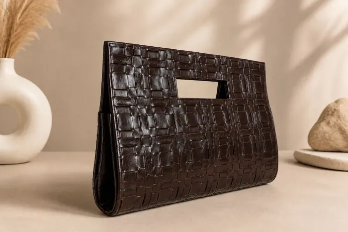 Bolsa de Mão em couro