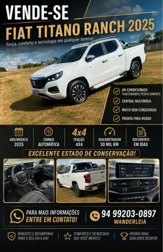 Fiat Titano Ranch 2.2 16V 4X4 TB Diesel Aut. 2025