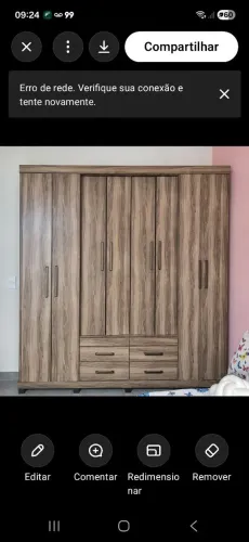 Guarda roupa casal usado bem conservado