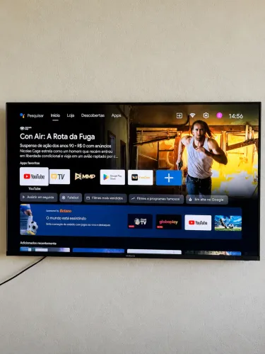 Smart TV 43 Android Polegadas | 2 meses de uso | com pezinho, suporte e controle