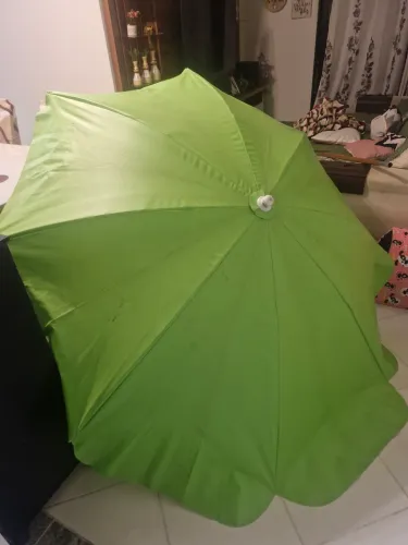 Barraca de praia redonda 1,90 cm diametro com cabo de madeira