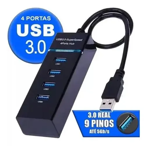 Hub USB 4 portas-frete grátis