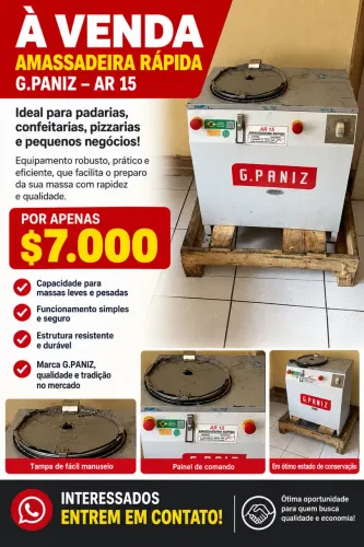 Amassadeira  rápida 