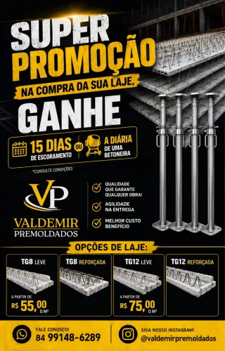 Compre sua laje com as melhores condições!