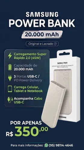 Power Bank Samsung 20.000mAh 45W Original - Lacrado