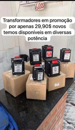 Transformadores novos e lacrados