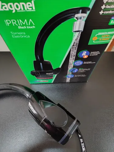 Vendo Torneira Elétrica Zagonel Prima Touch Preta com Led
