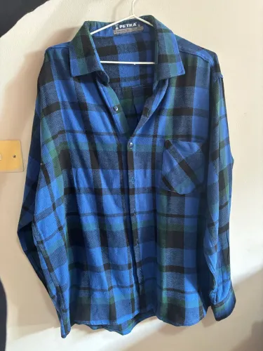 camisas xadrez manga longa