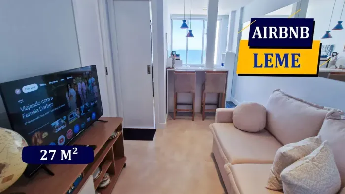 LEME SOFISTICADO APARTAMENTO REFORMADÍSSIMO PREMIUM LINDA VISTA PRAIA 1 QUARTO DISPONÍVEL