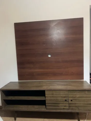 Rack para TV com Painel de Parede - Conjunto Completo