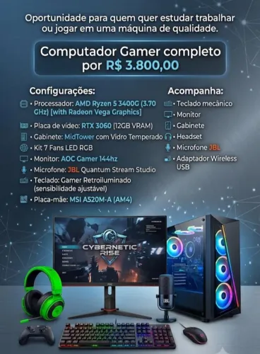 Computador (Setup) Gamer Completo