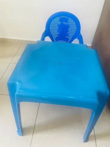 Mesa com a cadeira