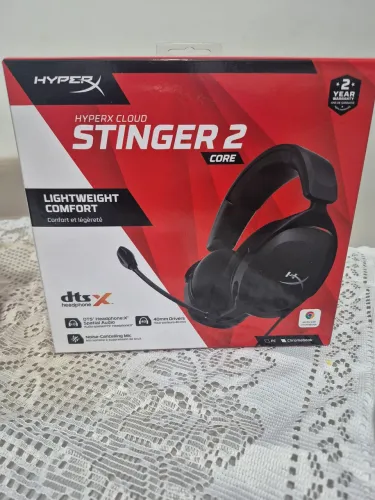 Headset Gamer HyperX Cloud Stinger 2 Core - PRETO NUNCA USADO