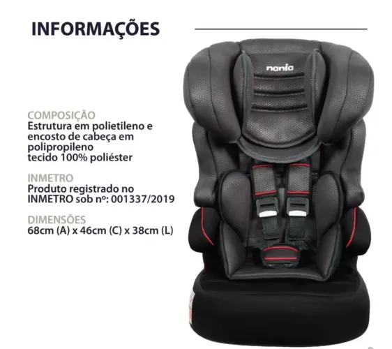 Cadeira Para Auto Nania Luxe Beline Noir