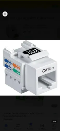 Conector keystone T568A/B SOHO PLUS fêmea