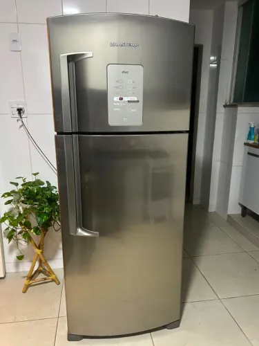 Geladeira Brastemp Inox Frost Free 440 Litros Funcionando Perfeitamente 