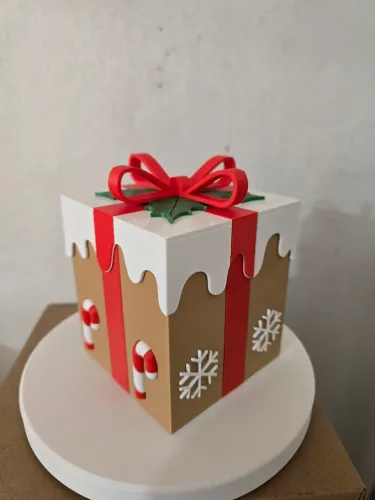 Caixa decorativa de Natal