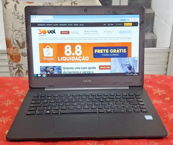 Notebook vaio intel core i3 ssd 120GB 4GB de memória ram Windows 10 64bits!!