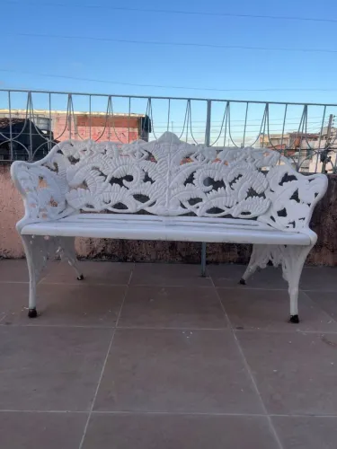 Conjunto de cadeiras Samambaia em ferro fundido