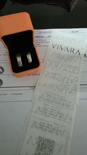 Alianças de prata Vivara