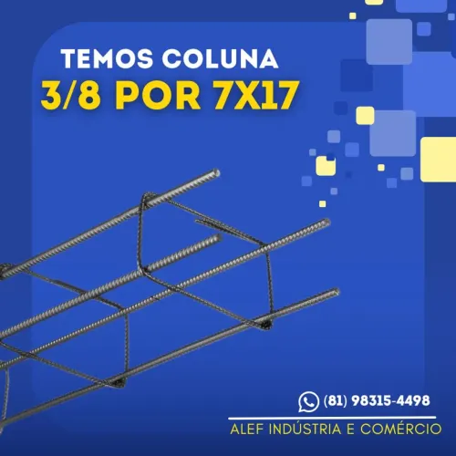 Coluna 3/8 por 7x17 