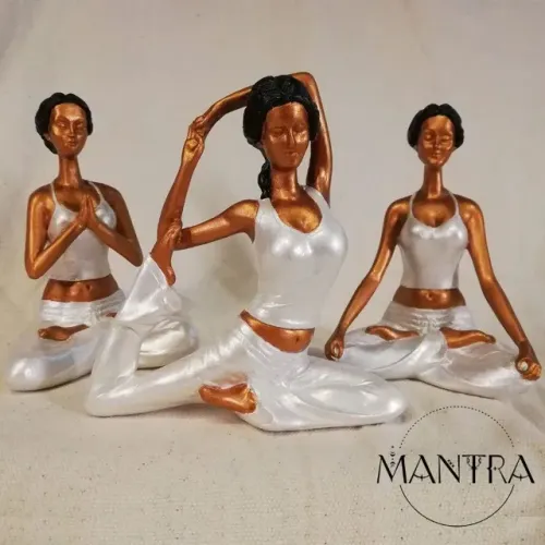 Trio Yoga estatuetas zen
