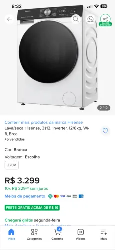 Lava e seca ainda na garantia 
