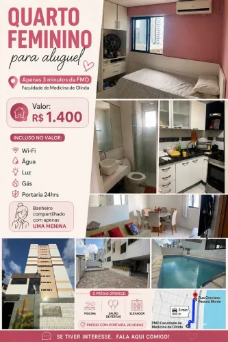 Alugo Quarto Próximo à FMO