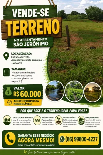 Vende-se terreno 