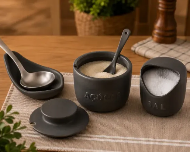Kit de ceramica 3 peças para cozinha