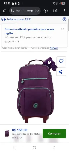 Mochila de rodinhas Xerus