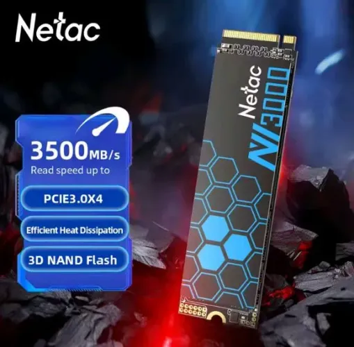 SSD Netac NVMe M.2 512GB - NOVO