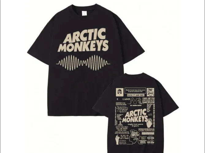 Camisa unissex Artic Monkeys NOVA tamanho M