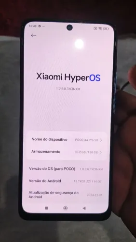 Celular poco x4 pro 5 G 128 gigas 