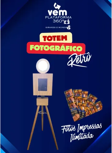 Totem retrô fotográfico