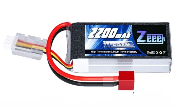 Bateria Lipo Zeee 2s 2200mah 50c P/ Modelismo em Geral