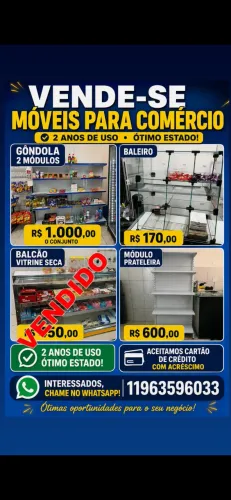 MÓVEIS PARA COMÉRCIO
