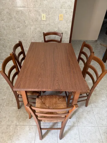 Mesa jantar + 6 cadeiras