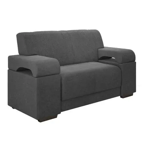 Sofa Atlanta Estofar 2 Lugares Tecido Veludo - Praia Moveis 